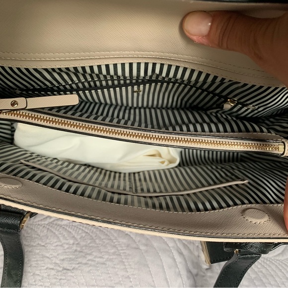 Kate spade, satchel, tote bag, tusk/black BNWT - Picture 6 of 11